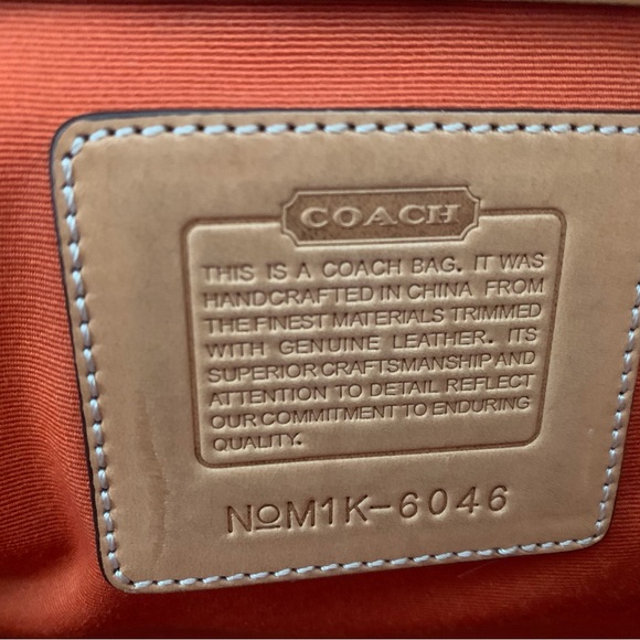 Authentic Vintage Brown Monogram Coach Bag - Picture 3 of 5